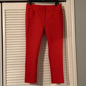Marissa Skinny petite capri in red